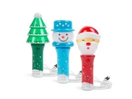 FAMILY Karácsonyi LED lámpa - színes LED-es - 13,5 cm - 3 féle