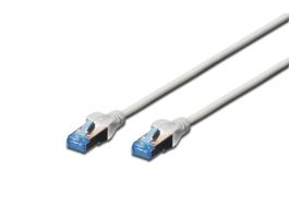 DIGITUS CAT5e F/UTP PVC 0,5m árnyékolt szürke patch kábel