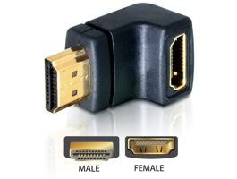 Delock adapter HDMI apa  HDMI anya 90 -kal lefelé (65071)