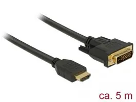 Delock HDMI - DVI 24+1 kétirányú kábel 5 m (85656)