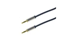 Logilink Audiokábel, 3,5 mm 3-Pin/M-3,5 mm 3-Pin/M, kék, 0,3 m (CA10030)