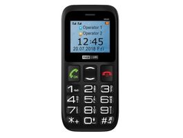 Maxcom MM426 Dual Sim mobiltelefon extra nagy gombokkal, vészhívóval fekete (MM426)
