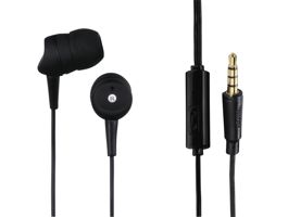 HAMA univerzális sztereó felvevős fülhallgató - 3,5 mm jack - HAMA Kooky - fekete