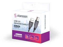 Stansson 1,8m USB 2.0 nyomtató kábel
