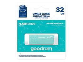 GOODRAM Pendrive 32GB, UME3 CARE USB 3.1, (Antibakteriális ház)