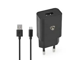 NEDIS Fali Töltő 1.0 A A Kimenő csatlakozók száma: 1 USB-A Micro USB (Lengő) Kábel 1.00 m Maximális Kimeneti Teljesítmén