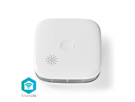 NEDIS SmartLife füstérzékelő Bluetooth / Wi-Fi Elemes Áramellátás Érzékelő élettartama: 10 év EN 14604 Max. akku élettar