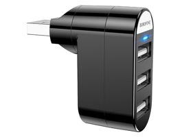 BOROFONE DH3 3-ports Splitter USB Hub Black