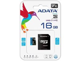 ADATA Memóriakártya MicroSDHC 16GB + Adapter UHS-I CL 10 (100/10)