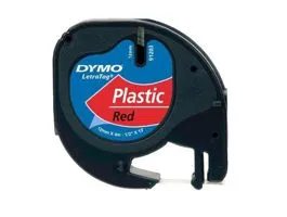 Dymo LT 4m műanyag piros feliratozógép szalag