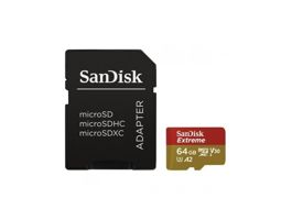 Sandisk MICROSD EXTREME KÁRTYA 64GB, 170/80 MB/s (121585)