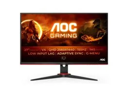AOC Gaming 155Hz VA monitor 27&quot; Q27G2E/BK, 2560x1440, 16:9, 250cd/m2, 1ms, 2xHDMI/DisplayPort