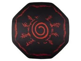 KONIX - NARUTO &quot;Symbol&quot; Gaming Szőnyeg kör alakú 1000x1000mm, Fekete-Piros