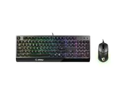 MSI ACCY VIGOR GK30 COMBO Gaming Keyboard + Optical Mouse, Fekete, Hun