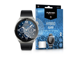 Huawei Watch GT 3 Pro (46 mm) rugalmas üveg képernyővédő fólia - MyScreen   Protector Hybrid Glass - 2 db/csomag - átlát