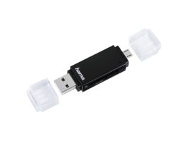 Hama 181056 USB 2.0 mobil-tablet fekete SD/micro kártyaolvasó