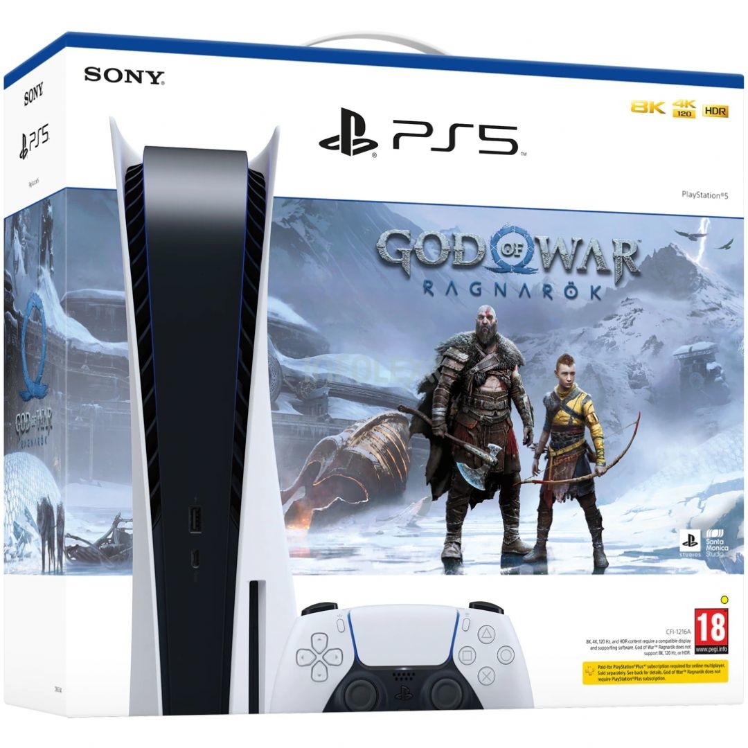 PlayStation5 825GB God of War Ragnarok Bundle játékkonzol csomag