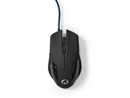 NEDIS Gaming Mouse Vezetékes 1200 / 2400 / 4800 / 7200 dpi Állítható DPI Gombok száma: 6 Programozható gombok Jobbkezes