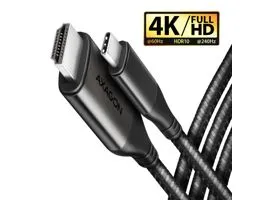 AXAGON RVC-HI2MC USB-C - HDMI 2.0 adapter 4K/60Hz Aluminum 1,8m cable Black