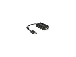 DeLock Adapter Displayport 1.1 male  VGA / HDMI / DVI female Passive Black