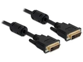 DeLock Cable DVI 24+5 male  DVI 24+5 male 5m Black