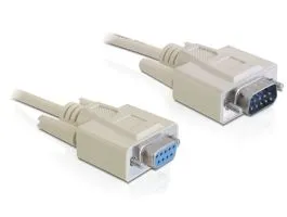 DeLock Cable Serial RS-232 Sub-D9 male  RS-232 Sub-D9 female 10m extension