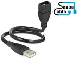 DeLock USB 2.0 Type-A male  USB 2.0 Type-A female ShapeCable 0,35m