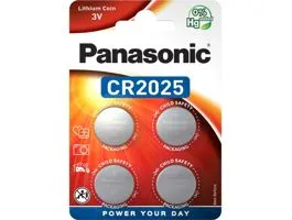 Panasonic CR2025 3V lítium gombelem 4db/csomag