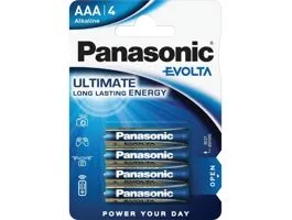 Panasonic EVOLTA LR03EGE/4BP 1,5V AAA/mikro szupertartós alkáli elem 4 db/csomag