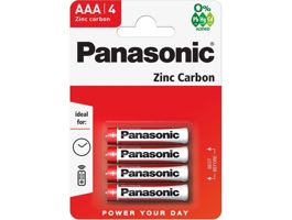 Panasonic RedZinc R03RZ/4BP AAA/mikro cink-mangán tartós elem 4 db/csomag