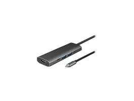 CHIEFTEC USB HUB 5-in-1, USB-C, 2xUSB-A, USB-C, HDMI, 80W USB-C Töltő port, fekete