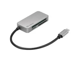 Sandberg USB-C Multi Card Reader Pro Silver