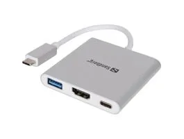Sandberg USB-C Mini Dock HDMI+USB Gray