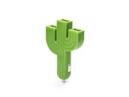 Kikkerland US132-EU 3 USB-s kaktusz alakú autós töltő