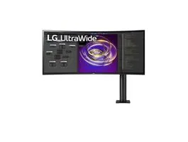 LG Ívelt IPS monitor 34&quot; 34WP88CP, 3440x1440, 21:9, 300cd/m2, 5ms, 2xHDMI/DisplayPort/USB-C/2xUSB, hangszóró
