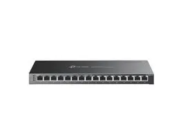 TP-LINK Switch 16x1000Mbps (8xPOE+/8xPOE), Fémházas Asztali/Rackes Menedzselhető, TL-SG2016P