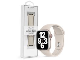 Apple Watch szilikon sport szíj - Devia Silicone Deluxe Series Sport Watch Band - 42/44/45/49 mm - starlight