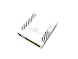 LAN/WIFI MikroTik RB260GSP 5x gigabites LAN porttal, 1xSFP port, 4xPoE ki, SwitchOS