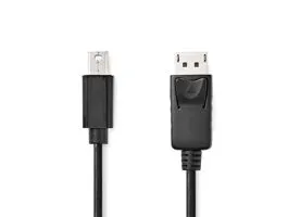 NEDIS Mini DisplayPort kábel DisplayPort 1.2 Mini DisplayPort Dugasz DisplayPort Dugasz 21.6 Gbps Nikkelezett 1.00 m Ker