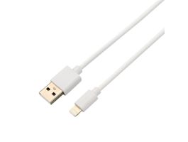 KAB AVAX CB104W PURE USB A-Lightning kábel, 2.1A, fehér - 1m