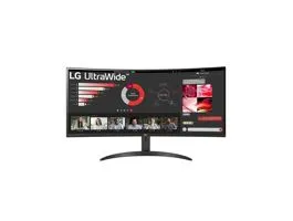 LG Ívelt VA monitor 34&quot; 34WR50QC, 3440x1440, 21:9, 300cd/m2, 5ms, 2xHDMI/DisplayPort
