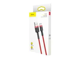 Baseus Cafule Micro-USB kábel CAMKLF-B09, 2.4 A, 1m, piros-piros (BAS280328)