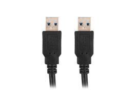 Lanberg USB-A 3.0 kábel M/M 1,8M fekete (CA-USBA-30CU-0018-BK)