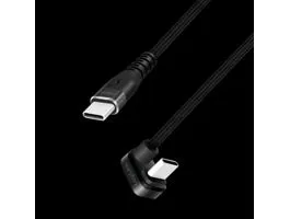 Logilink USB 2.0 Type-C kábel, C/M 180 fok - USB-C/M, alu, fekete, 1 m (CU0190)
