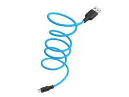 HOCO X21 Szilikon töltokábel Micro USB 1m, kék (HC711885)