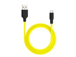 HOCO X21 Szilikon töltokábel Micro USB 1m, sárga (HC711892)