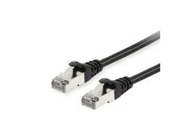 Equip CAT6A S/FTP 1m Kábel PoE/PoE+ támogatás, fekete (606103)