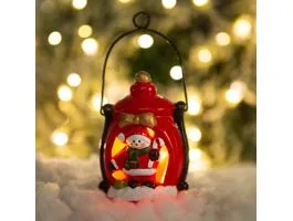 FAMILY Karácsonyi LED-es lámpás - 3 féle - 7,5 x 11,5 cm