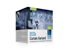 COLORWAY LED szalag, LED garland ColorWay curtain (curtain) 3x3m 300LED 220V cold color