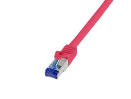 Logilink Patch kábel Ultraflex, Cat.6A, S/FTP, piros, 0,25 m (C6A014S)